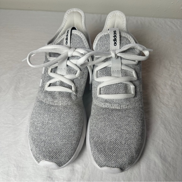 adidas Women's Gray and White Sneakers - Picture 2 of 4